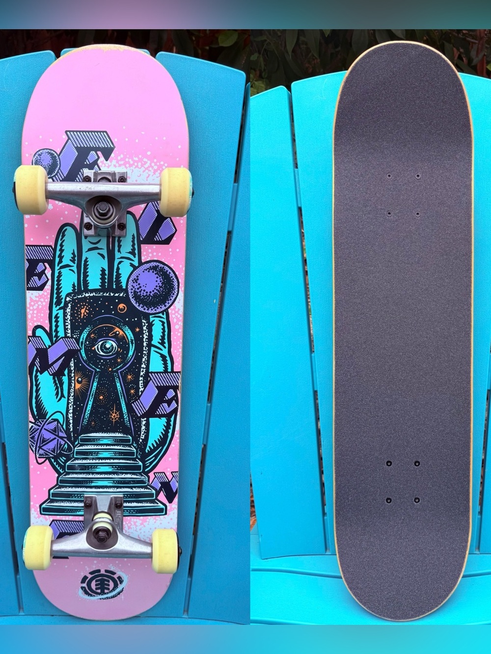 Element Skateboards Galaxy Gates Complete Skateboard  8.0” x 31.75” Gently Used